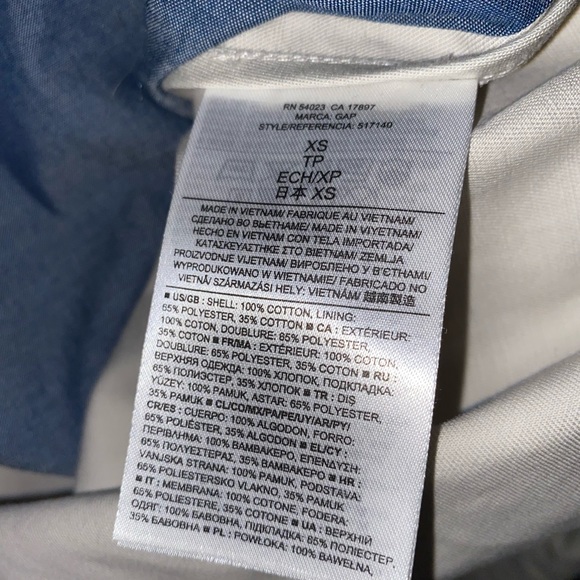 GAP khaki short trench coat size XS - Picture 3 of 8